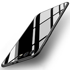 Coque Contour Silicone et Vitre Miroir Housse Etui pour Huawei Honor 9 Noir