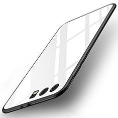 Coque Contour Silicone et Vitre Miroir Housse Etui pour Huawei Honor 9 Premium Blanc