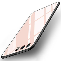 Coque Contour Silicone et Vitre Miroir Housse Etui pour Huawei Honor 9 Premium Or Rose