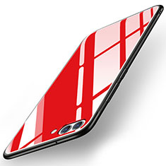 Coque Contour Silicone et Vitre Miroir Housse Etui pour Huawei Nova 2S Rouge