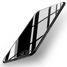 Coque Contour Silicone et Vitre Miroir Housse Etui pour Xiaomi Mi 6 Noir