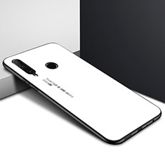 Coque Contour Silicone et Vitre Motif Fantaisie Miroir Etui Housse K01 pour Huawei Honor 20E Blanc