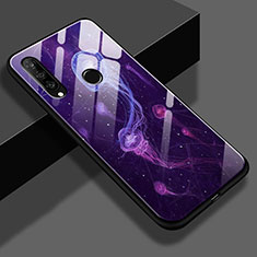 Coque Contour Silicone et Vitre Motif Fantaisie Miroir Etui Housse K01 pour Huawei P30 Lite Violet