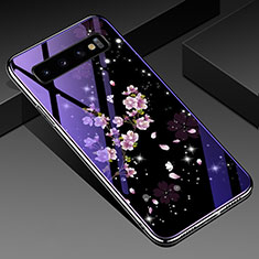 Coque Contour Silicone et Vitre Motif Fantaisie Miroir Etui Housse K01 pour Samsung Galaxy S10 Plus Mixte