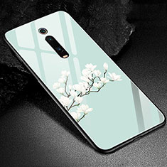Coque Contour Silicone et Vitre Motif Fantaisie Miroir Etui Housse K02 pour Xiaomi Mi 9T Pro Vert