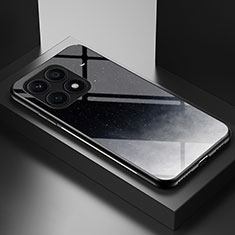 Coque Contour Silicone et Vitre Motif Fantaisie Miroir Etui Housse LS1 pour Huawei Honor X6S Gris
