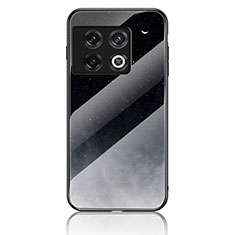 Coque Contour Silicone et Vitre Motif Fantaisie Miroir Etui Housse LS1 pour OnePlus 10 Pro 5G Gris