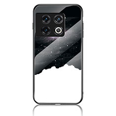 Coque Contour Silicone et Vitre Motif Fantaisie Miroir Etui Housse LS1 pour OnePlus 10 Pro 5G Noir
