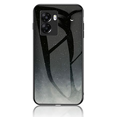 Coque Contour Silicone et Vitre Motif Fantaisie Miroir Etui Housse LS1 pour OnePlus Nord N300 5G Gris