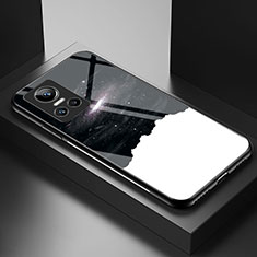 Coque Contour Silicone et Vitre Motif Fantaisie Miroir Etui Housse LS1 pour Realme GT Neo3 5G Noir