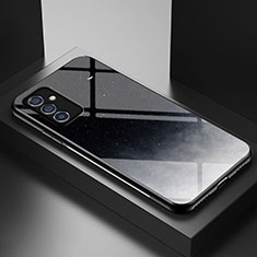 Coque Contour Silicone et Vitre Motif Fantaisie Miroir Etui Housse LS1 pour Samsung Galaxy A15 5G Gris