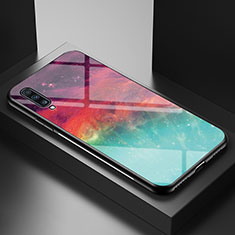 Coque Contour Silicone et Vitre Motif Fantaisie Miroir Etui Housse LS1 pour Samsung Galaxy A70 Rouge