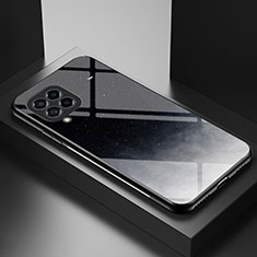 Coque Contour Silicone et Vitre Motif Fantaisie Miroir Etui Housse LS1 pour Samsung Galaxy M33 5G Gris