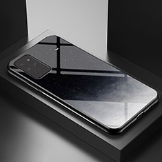 Coque Contour Silicone et Vitre Motif Fantaisie Miroir Etui Housse LS1 pour Samsung Galaxy Note 20 5G Gris