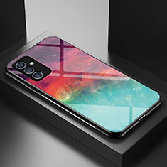 Coque Contour Silicone et Vitre Motif Fantaisie Miroir Etui Housse LS1 pour Samsung Galaxy Quantum2 5G Rouge