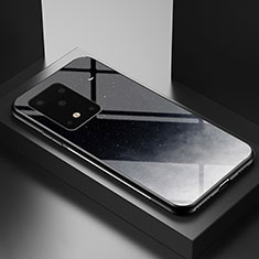 Coque Contour Silicone et Vitre Motif Fantaisie Miroir Etui Housse LS1 pour Samsung Galaxy S20 Plus 5G Gris