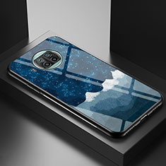 Coque Contour Silicone et Vitre Motif Fantaisie Miroir Etui Housse LS1 pour Xiaomi Mi 10T Lite 5G Bleu