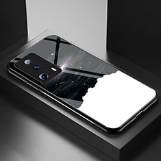 Coque Contour Silicone et Vitre Motif Fantaisie Miroir Etui Housse LS1 pour Xiaomi Mi 13 Lite 5G Noir