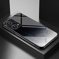 Coque Contour Silicone et Vitre Motif Fantaisie Miroir Etui Housse LS1 pour Xiaomi Poco F5 5G Gris