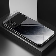 Coque Contour Silicone et Vitre Motif Fantaisie Miroir Etui Housse LS1 pour Xiaomi Poco M4 5G Gris