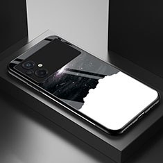 Coque Contour Silicone et Vitre Motif Fantaisie Miroir Etui Housse LS1 pour Xiaomi Poco M5 4G Noir