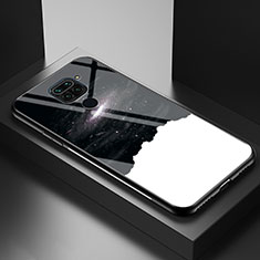 Coque Contour Silicone et Vitre Motif Fantaisie Miroir Etui Housse LS1 pour Xiaomi Redmi 10X 4G Noir
