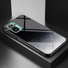 Coque Contour Silicone et Vitre Motif Fantaisie Miroir Etui Housse LS1 pour Xiaomi Redmi Note 10S 4G Gris
