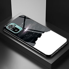 Coque Contour Silicone et Vitre Motif Fantaisie Miroir Etui Housse LS1 pour Xiaomi Redmi Note 10S 4G Noir