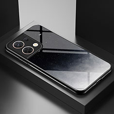 Coque Contour Silicone et Vitre Motif Fantaisie Miroir Etui Housse LS1 pour Xiaomi Redmi Note 13 5G Gris
