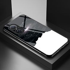 Coque Contour Silicone et Vitre Motif Fantaisie Miroir Etui Housse LS2 pour Huawei Honor 50 SE 5G Noir