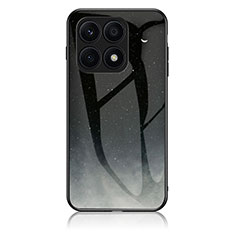 Coque Contour Silicone et Vitre Motif Fantaisie Miroir Etui Housse LS2 pour Huawei Honor X6S Gris