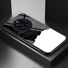 Coque Contour Silicone et Vitre Motif Fantaisie Miroir Etui Housse LS2 pour Huawei Mate 50 Noir