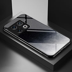 Coque Contour Silicone et Vitre Motif Fantaisie Miroir Etui Housse LS2 pour OnePlus 10 Pro 5G Gris