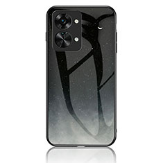 Coque Contour Silicone et Vitre Motif Fantaisie Miroir Etui Housse LS2 pour OnePlus Nord 2T 5G Gris