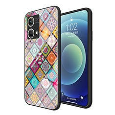 Coque Contour Silicone et Vitre Motif Fantaisie Miroir Etui Housse LS2 pour Oppo F21 Pro 4G Colorful