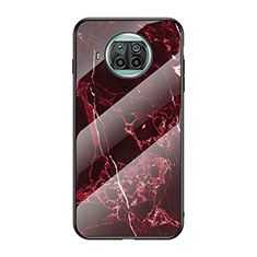 Coque Contour Silicone et Vitre Motif Fantaisie Miroir Etui Housse LS2 pour Xiaomi Mi 10T Lite 5G Rouge