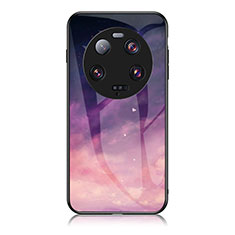 Coque Contour Silicone et Vitre Motif Fantaisie Miroir Etui Housse LS2 pour Xiaomi Mi 13 Ultra 5G Violet