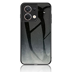 Coque Contour Silicone et Vitre Motif Fantaisie Miroir Etui Housse LS2 pour Xiaomi Redmi Note 13 5G Gris