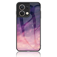 Coque Contour Silicone et Vitre Motif Fantaisie Miroir Etui Housse LS2 pour Xiaomi Redmi Note 13 5G Violet