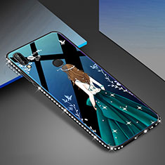 Coque Contour Silicone et Vitre Motif Fantaisie Miroir Etui Housse pour Huawei Nova 3e Mixte