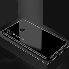 Coque Contour Silicone et Vitre Motif Fantaisie Miroir Etui Housse pour Huawei Nova 3i Noir