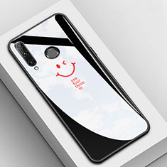 Coque Contour Silicone et Vitre Motif Fantaisie Miroir Etui Housse pour Huawei P Smart+ Plus (2019) Noir
