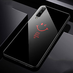Coque Contour Silicone et Vitre Motif Fantaisie Miroir Etui Housse pour Huawei Y9s Noir
