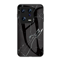 Coque Contour Silicone et Vitre Motif Fantaisie Miroir Etui Housse pour Xiaomi Mi 13 5G Noir