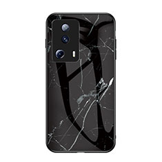 Coque Contour Silicone et Vitre Motif Fantaisie Miroir Etui Housse pour Xiaomi Mi 13 Lite 5G Noir