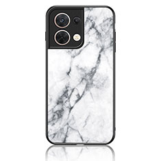 Coque Contour Silicone et Vitre Motif Fantaisie Miroir Etui Housse pour Xiaomi Redmi Note 13 5G Blanc
