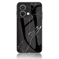 Coque Contour Silicone et Vitre Motif Fantaisie Miroir Etui Housse pour Xiaomi Redmi Note 13 Pro 5G Noir