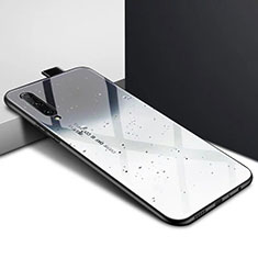 Coque Contour Silicone et Vitre Motif Fantaisie Miroir Etui Housse S01 pour Huawei Y9s Gris