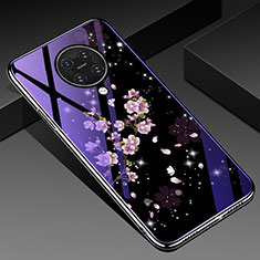 Coque Contour Silicone et Vitre Motif Fantaisie Miroir Etui Housse Z01 pour Xiaomi Redmi K30 Pro 5G Violet