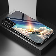 Coque Contour Silicone et Vitre Paillette Etoile Miroir Etui Housse A01 pour Samsung Galaxy S21 Plus 5G Mixte